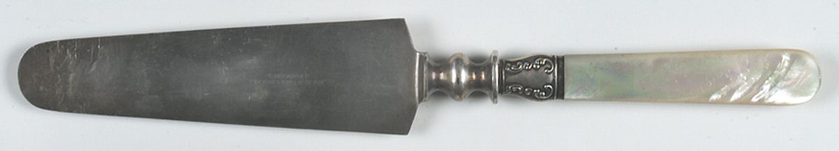 Pearl Handle Flatware 14 (Sterling) Pearl Handle Pie Server by Landers, Frary & Clark-1