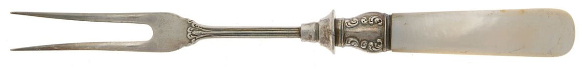Pearl Handle Flatware 14 (Sterling) Pearl Handle Individual Bird Fork by Landers, Frary & Clark-1