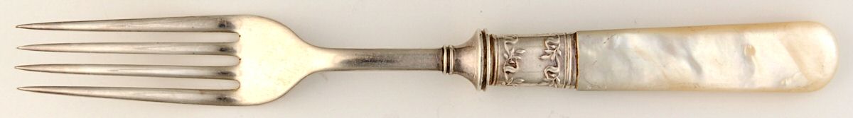 Pearl Handle Flatware 6 (Stering) Pearl Handle Fork by Landers, Frary & Clark-1
