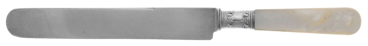 Pearl Handle Flatware 6 (Stering) Hollow Pearl Handle Old French Knife by Landers, Frary & Clark-1