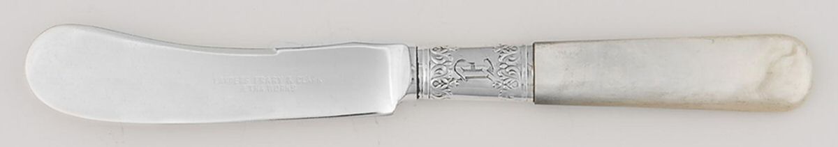 Pearl Handle Flatware 6 (Stering) Pearl Handle Butter Spread/Paddle by Landers, Frary & Clark-1
