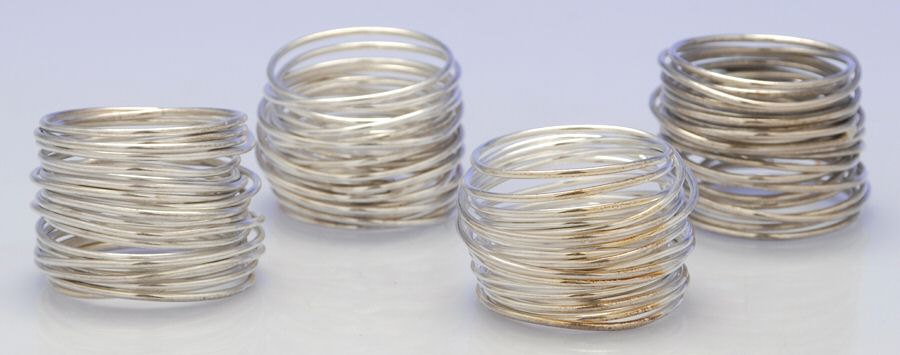 Tin Can Alley (Stainless) Round Napkin Ring - Set of 4 by Lenox-1