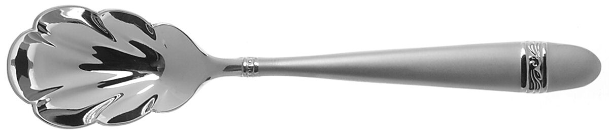 Innocence Frosted (Stainless) Sugar Shell Spoon by Lenox-1