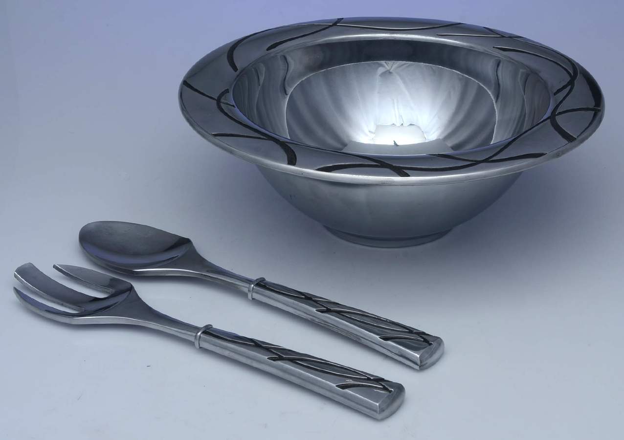 Vibe (Hollowware) (3 Pc) Salad Serving Set (SB13 & SLD2S) by Lenox-1