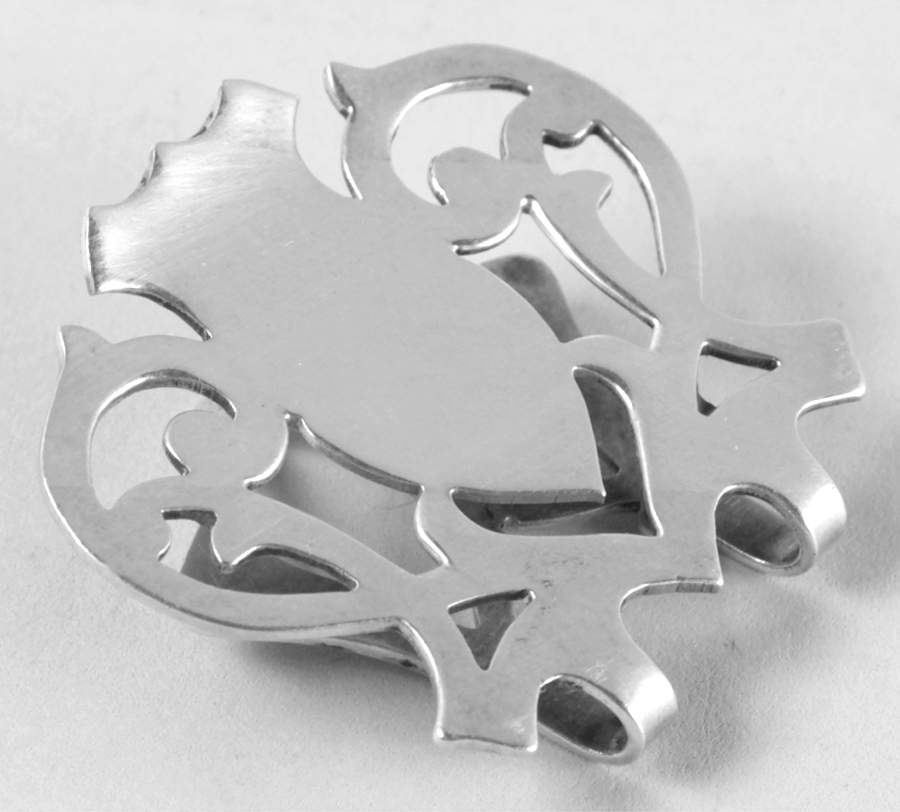 49 (Sterling, Hollowware) Napkin Clip by Lunt Silver-1