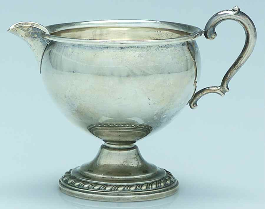 14 (Sterling, Hollowware) Weighted Mini Creamer by La Pierre Silver-1