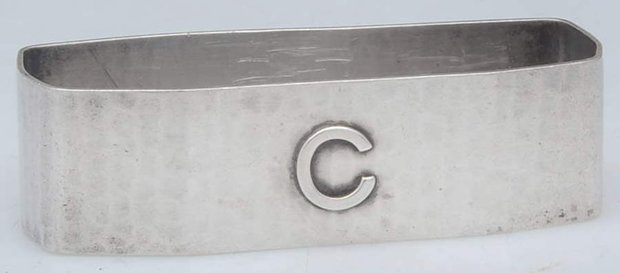 LBO1 (Sterling, Hollowware) Napkin Ring by Lebolt & Co-1