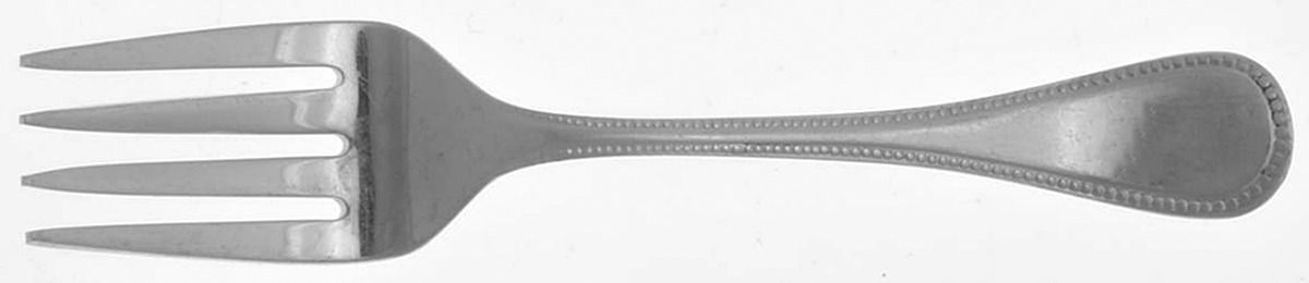 Bead Collection (Sterling, Babyware) Baby Fork by Lunt Silver-1
