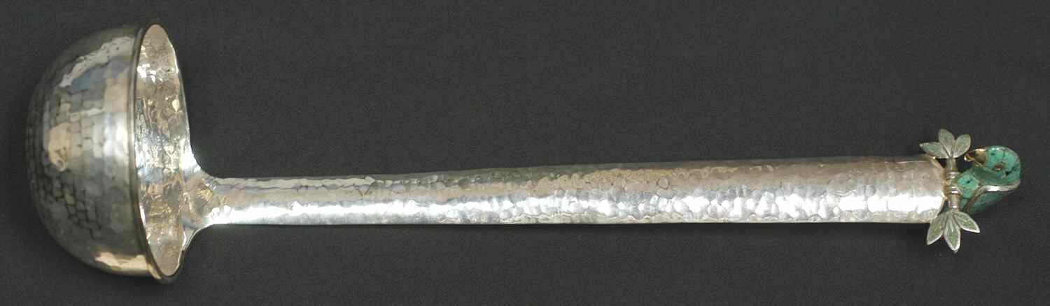 LLL1 (Silverplate, Hollowware) Large Punch Ladle, Solid Piece by Los Castillo-1