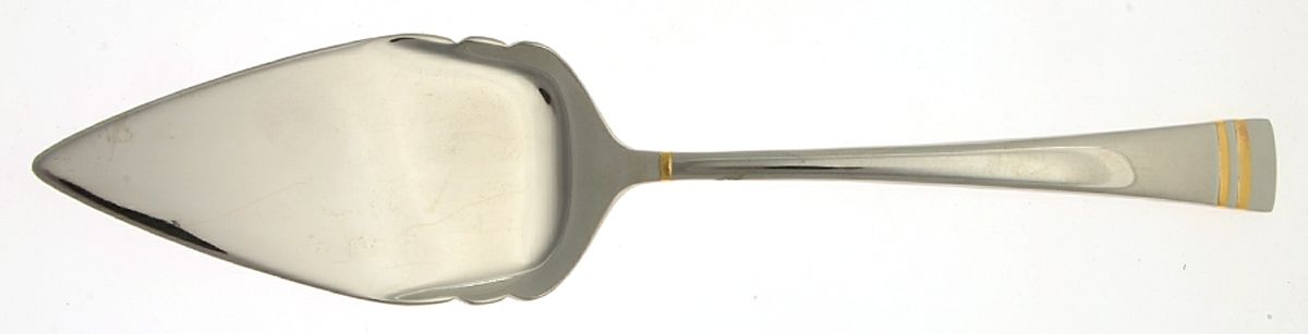 Federal Gold (Stainless, Gold Bands) Small Solid Pastry Server by Lenox-1