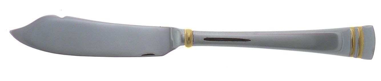 Federal Gold (Stainless, Gold Bands) Hollow Handle Master Butter Knife by Lenox-1