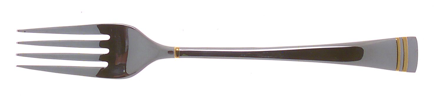 Federal Gold (Stainless, Gold Bands) Individual Salad Fork by Lenox-1