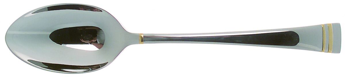 Federal Gold (Stainless, Gold Bands) Tablespoon (Serving Spoon) by Lenox-1