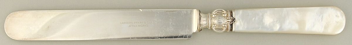 Pearl Handle Flatware 15 (Sterling) Old French Hollow Knife with Bolster by Landers, Frary & Clark-1
