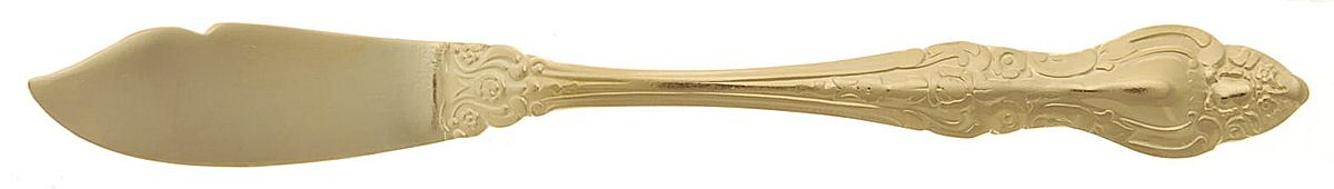 LCU81 (Gold Electroplate) Flat Handle Master Butter Knife by Lifetime-1