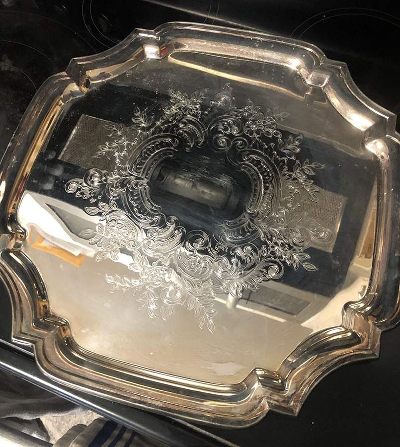 Shelburne (Slvrplate, Hollowware) 15" Round Tray by Lunt Silver-1