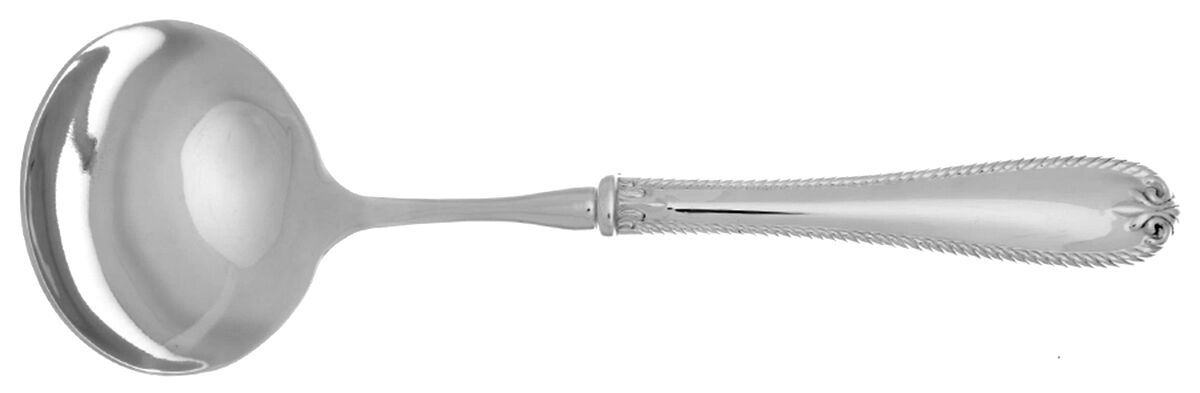 Tudor Bead-Augusta (Stainless) Gravy Ladle with No Spout Stainless Bowl HC by Lenox-1