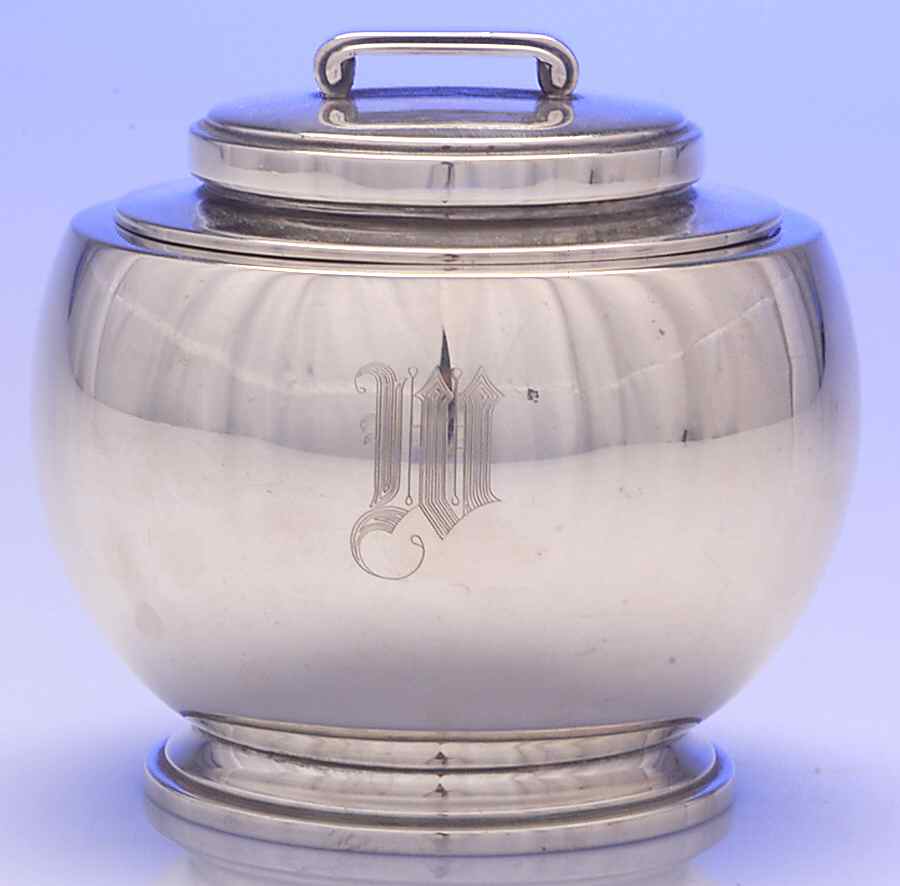 Modern Classic (Sterling, Hollowware) Sugar Bowl & Lid by Lunt Silver-1