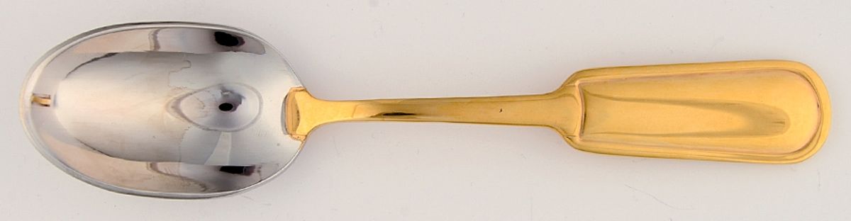 Pelham Gold (Stainless, Gold Handle) Place/Oval Soup Spoon by Ralph Lauren Flatware-1