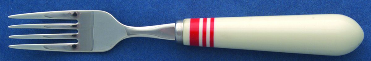 Cafe Stripe-Red (Stainless) Individual Salad Fork by Ralph Lauren Flatware-1