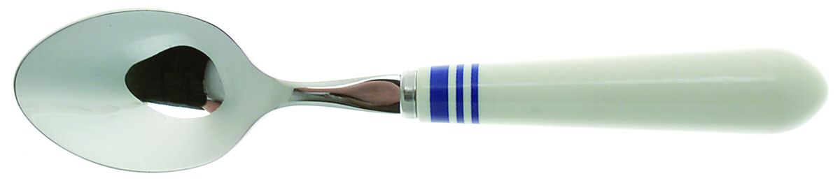 Cafe Stripe-Blue (Stainless) Place/Oval Soup Spoon by Ralph Lauren Flatware-1