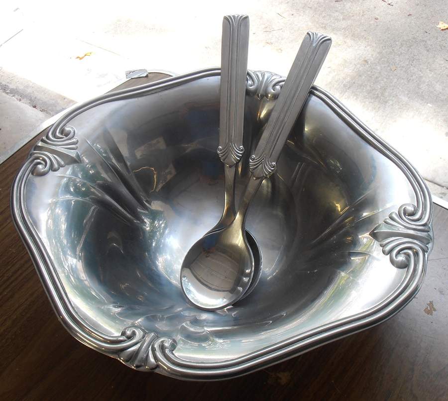 Butler's Pantry (Hollowware) 4pc Salad Set (Bowl,Servers & Pepper Grinder) by Lenox-1