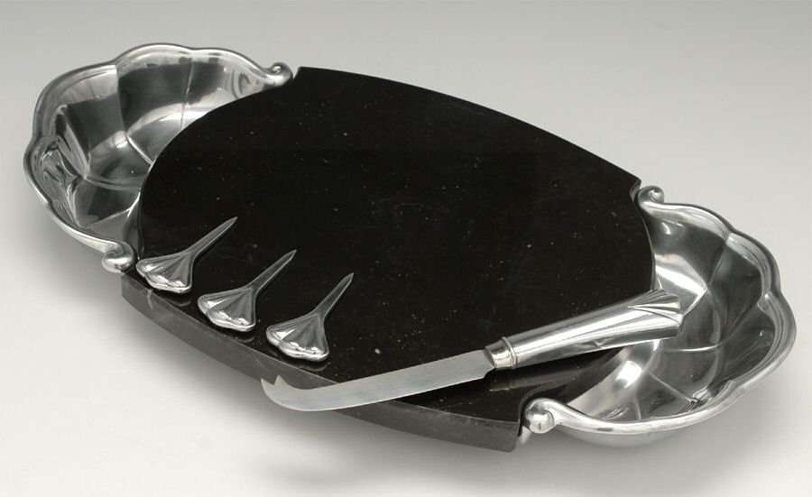 Butler's Pantry (Hollowware) Cheese & Cracker Server (Includes Knife & 3 Picks) by Lenox-1