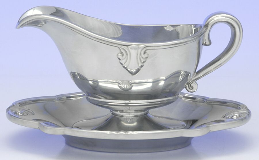 Butler's Pantry (Hollowware) Gravy Boat with Attached Underplate by Lenox-1