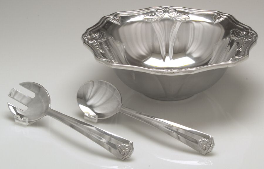 Butler's Pantry (Hollowware) Salad Set-3pc (Bowl & Servers) by Lenox-1