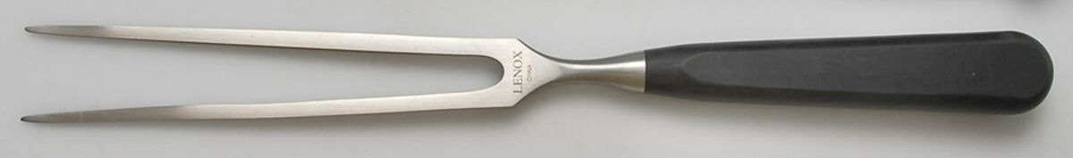 Butler's Pantry (Hollowware) Large Stainless-Prong Roast Carving Fork by Lenox-1