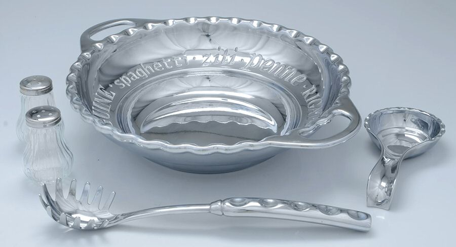 Butler's Pantry (Hollowware) 5 Pc Pasta Set (Bowl, Spoon Rest, Server&2shakers) by Lenox-1