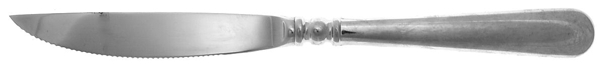 Pearl Platinum-Glossy (Stainless) Individual Steak Knife Hollow Handle Serrate Blade by Lenox-1