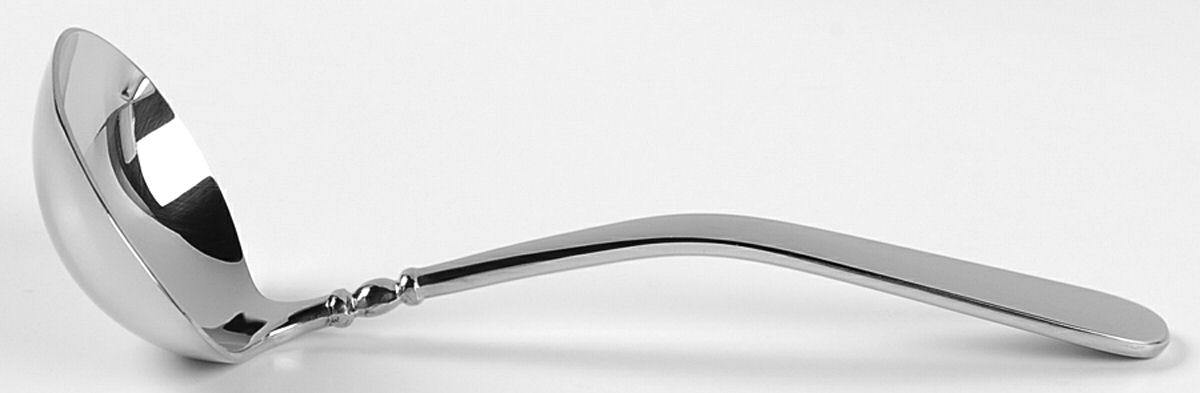 Pearl Platinum-Glossy (Stainless) Solid Gravy Ladle by Lenox-1
