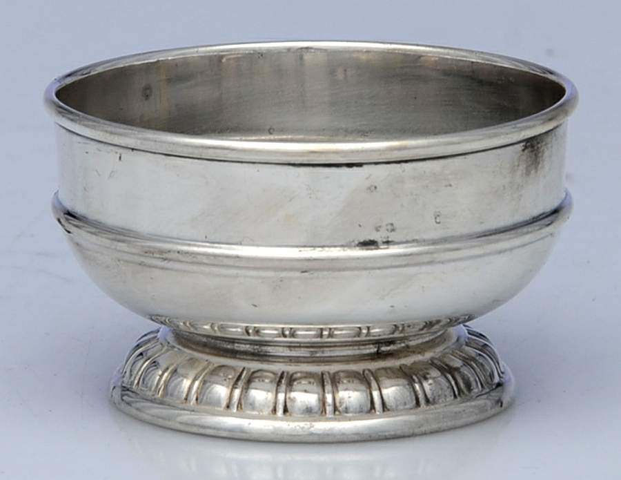 1100 (Sterling, Hollowware) Master Open Salt by Lunt Silver-1