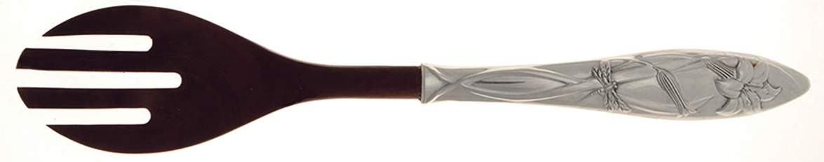 Butterfly Meadow (Hollowware) Fork-Salad Serv/Wooden Prongs Oversize by Lenox-1