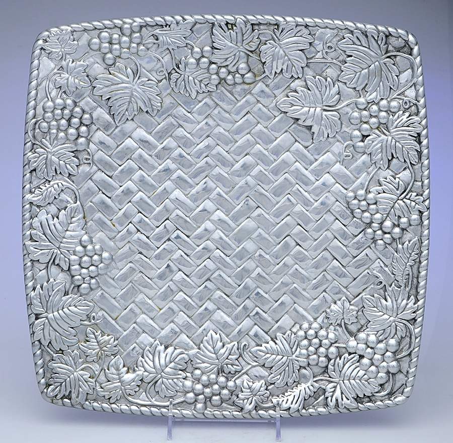 Grape Weave (Hollowware, Other) 14" Square Tray by Lenox-1