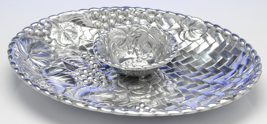 Grape Weave (Hollowware, Other) 2 Piece Chip and Dip Set by Lenox-1