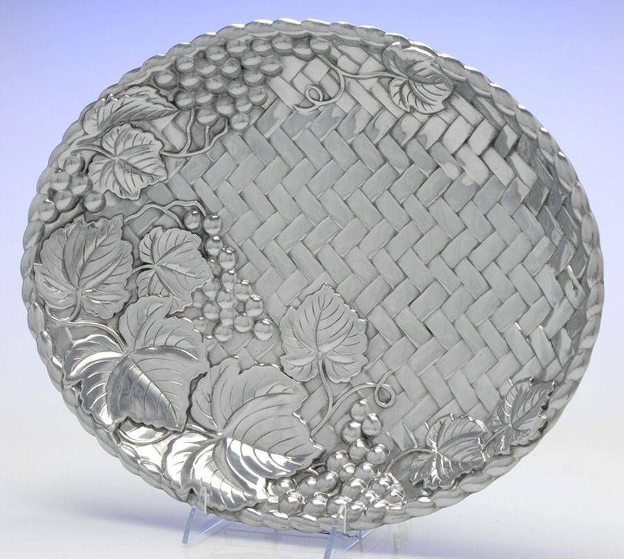 Grape Weave (Hollowware, Other) Plate for Chip & Dip by Lenox-1