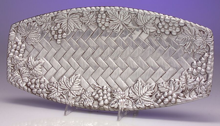 Grape Weave (Hollowware, Other) 14" Bread Tray by Lenox-1