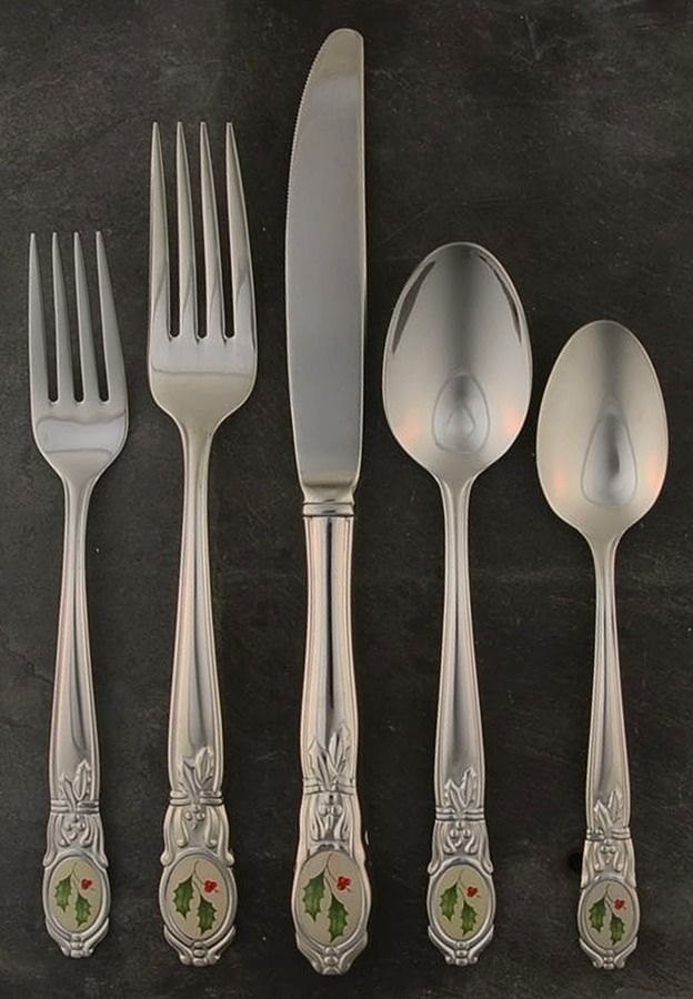 Holiday Platinum (Stainless) 5 Piece Place Setting by Lenox-1