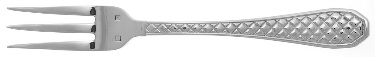 Coco (Stainless) Medium Solid Cold Meat Serving Fork by Lunt Silver-1