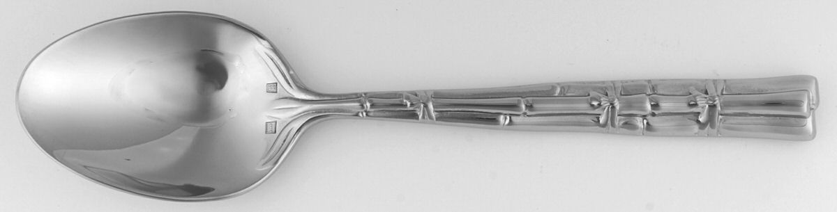 Sarong (Stainless) Solid Serving Spoon by Lunt Silver-1