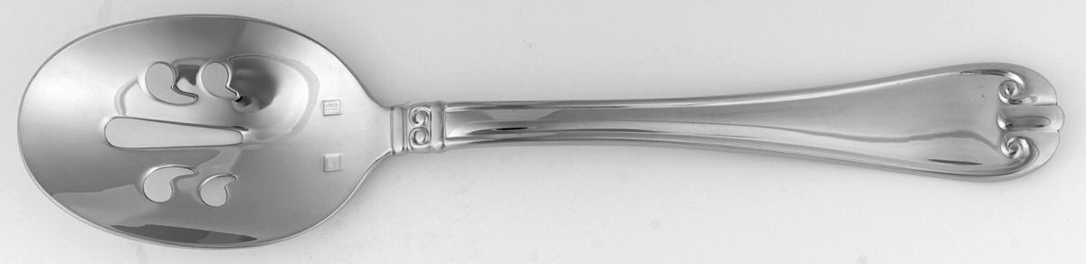 Williamstown (Stainless) Pierced Tablespoon (Serving Spoon) by Lunt Silver-1