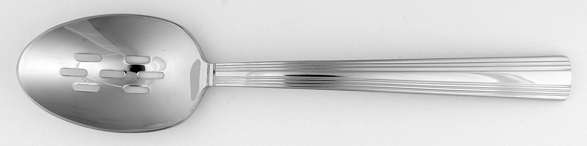 Library Lane (Stainless) Pierced Tablespoon (Serving Spoon) by Lenox-1