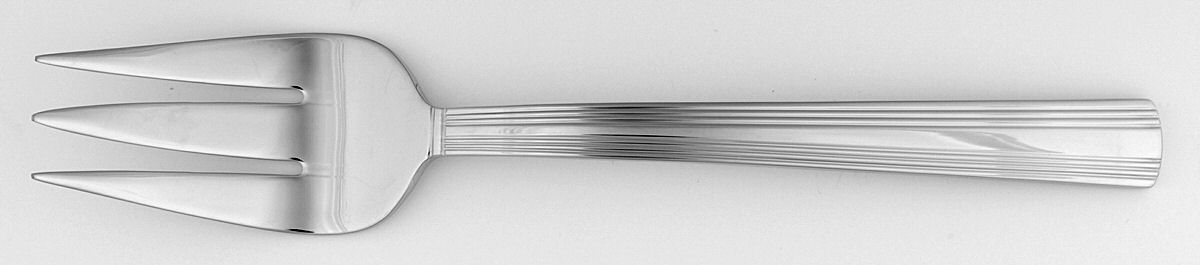Library Lane (Stainless) Large Solid Cold Meat Serving Fork by Lenox-1