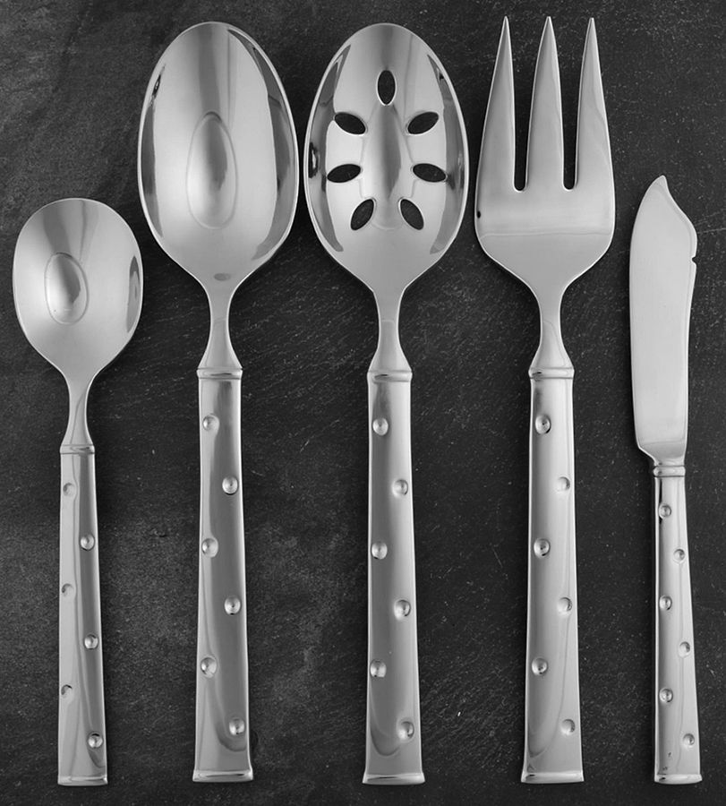Larabee Dot (Stainless) 5 Piece Hostess Set by Lenox-1