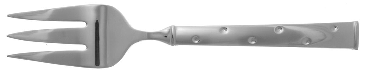 Larabee Dot (Stainless) Medium Solid Cold Meat Serving Fork by Lenox-1