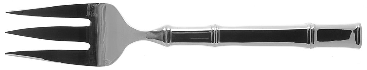 Pompano Point (Stainless) Medium Solid Cold Meat Serving Fork by Lenox-1