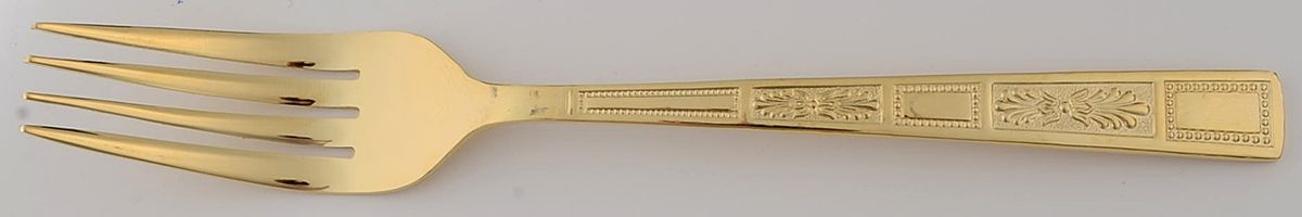 Silver Leaves-Gold (Gold Electroplate) Fork by Lifetime-1
