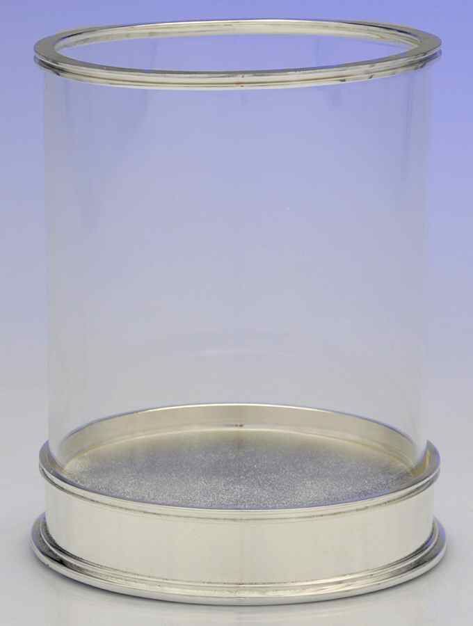 Pompano Point (SIlverplate, Hollowware) Hurricane Lamp and Globe by Lenox-1